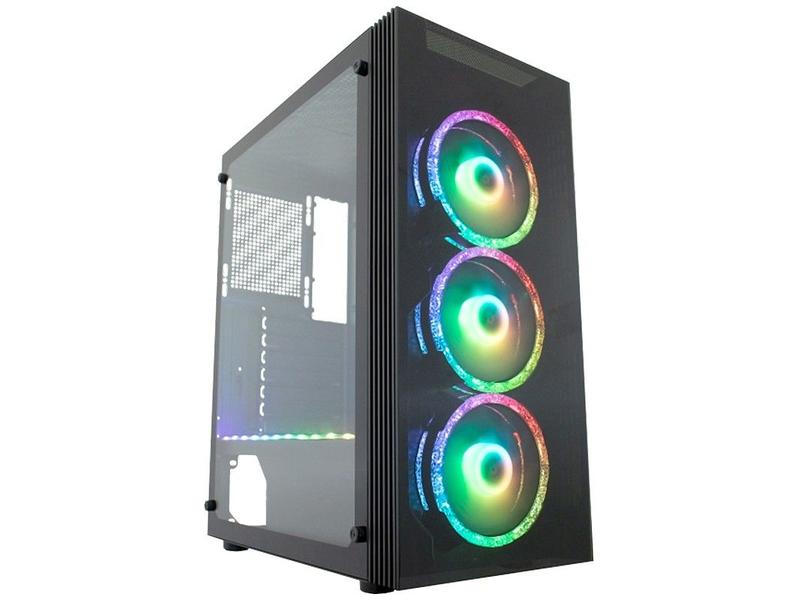 aemyページ Gabinete Gamer K-Mex INFINITY II Mid Tower com 3 Fans Blue e